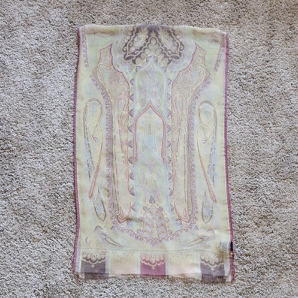 Etro Silk Scarf with Paisley Design